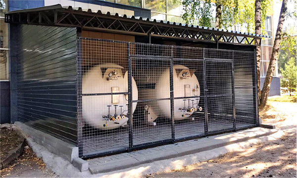 Станция подачи жидкого азота для климатической камеры