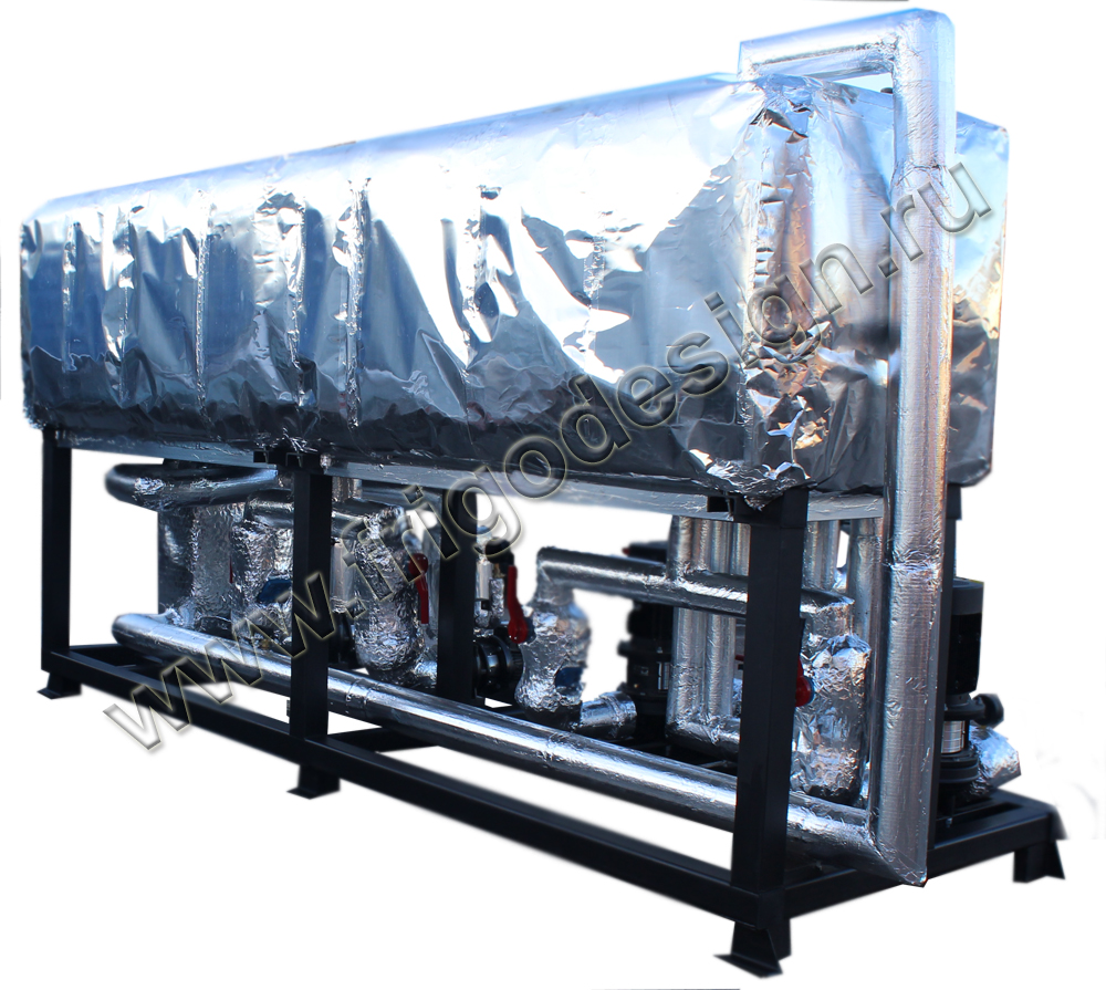 Гидромодуль со сдвоенными баками для охлаждения спирта производства Фригодизайн