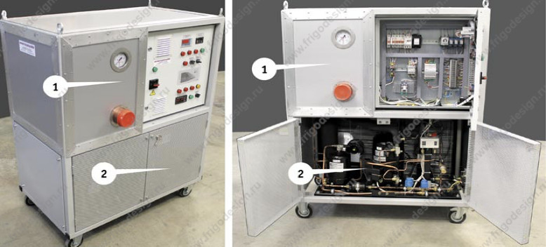 Установка термостатирования воздуха для наземных электрических и тепловых испытаний космических аппаратов (ТМ Фриготрейд)
