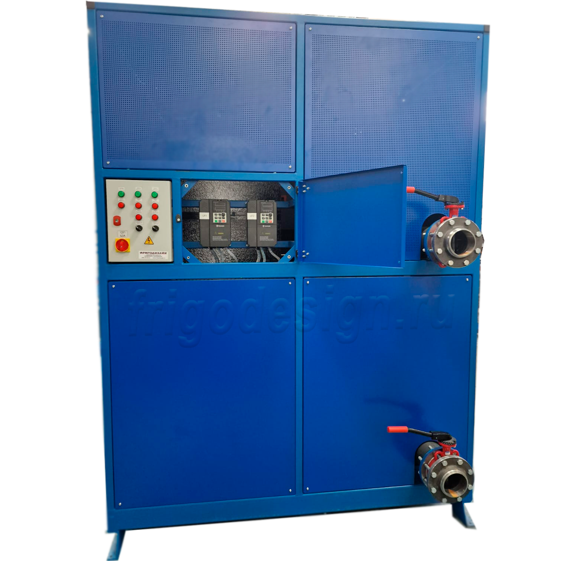 Гидромодуль для чиллера - вид снаружи Гидромодуль для чиллера - вид снаружи