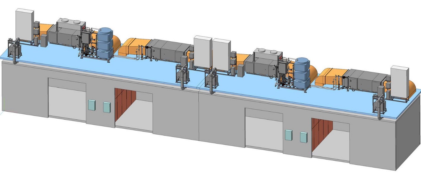 Проект испытательного комплекса из четырех крупногабаритных климатических камер тепло холод влага Проект испытательного комплекса из четырех крупногабаритных климатических камер
