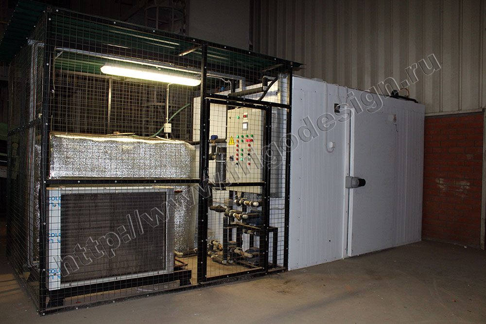 Холодильная установка на базе поршневого компрессора Bock для испытательной камеры