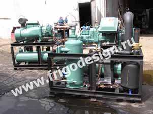 Агрегат для камер заморозки цыплят Агрегат для камер заморозки цыплят