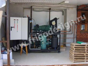 Холодильный агрегат на базе винтового компрессора BITZER Холодильный агрегат на базе винтового компрессора BITZER