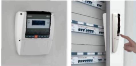 Установка XWEB500 в шкафу управления Установка XWEB500 в шкафу управления