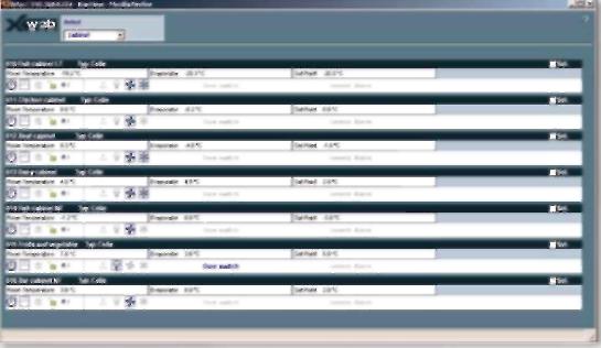 Программа работы с устройствами сервера XWEB500 Динамическая страница, данные на которой обновляются в режиме реального времени